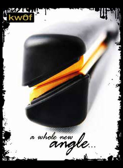 Kwof Professional Finishing iron - end view